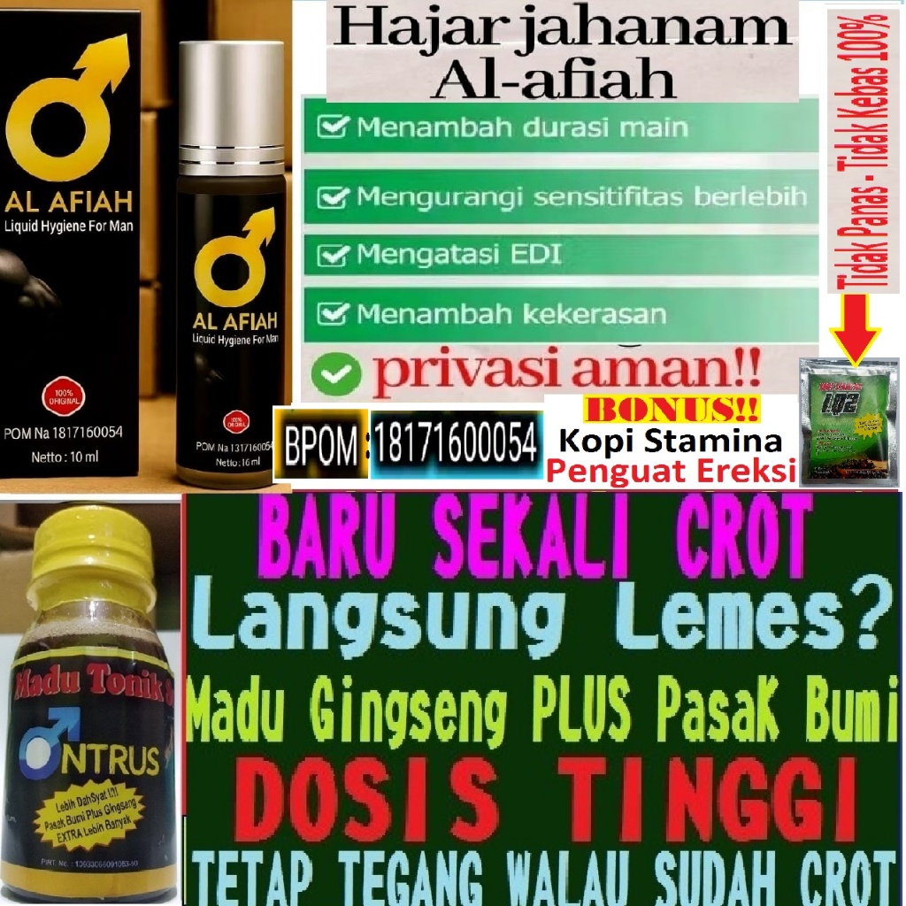 Mahabbah Al Afiah 5ML Obat Kuat Pria Oles Tahan Lama Original Bayar Di Tempat COD