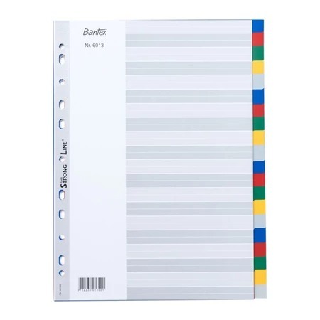 

Index (Divider) Bantex 6013 A4 Size 20 Pages