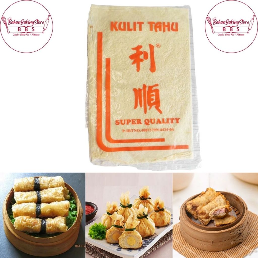 

LEMBARAN KULIT TAHU MEREK SUPER QUALITY LIE SUN 50 GRAM ( PER 1 PCS ) KULIT TAHU LUMPIA, BAKIEN, HEKENG, DIMSUM, GOHIONG