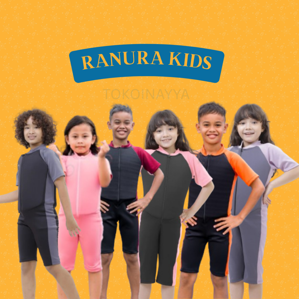 Baju Renang Mengapung Anak Laki-laki Perempuan Premium RANURA/ baju renang apung
