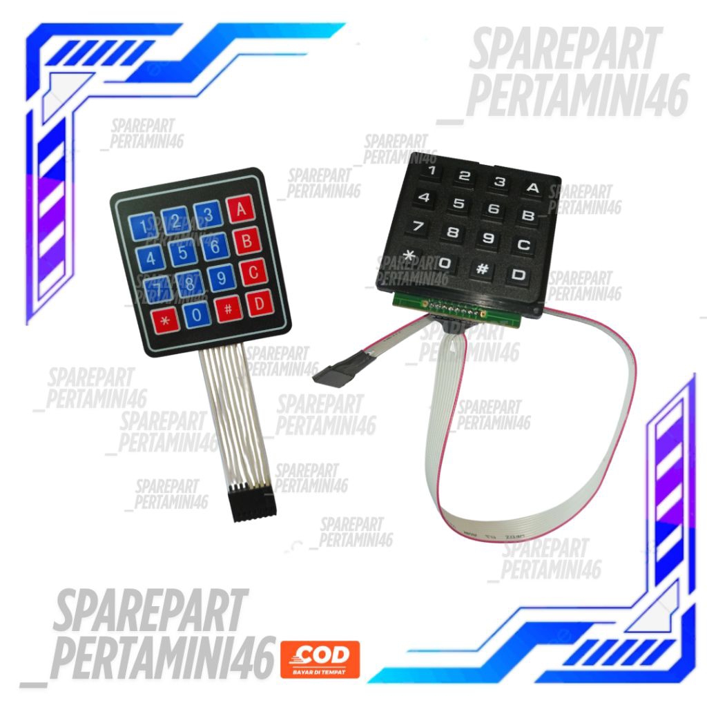 Keypad Tombol kipet Pom Mini Digital Pertamini Model Standar & Keypad Metrik timbul Pertamini