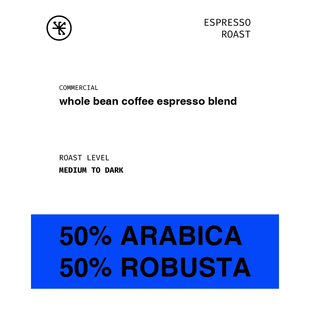 

Biji Kopi 1kg 50/50 whole bean coffee espresso blend