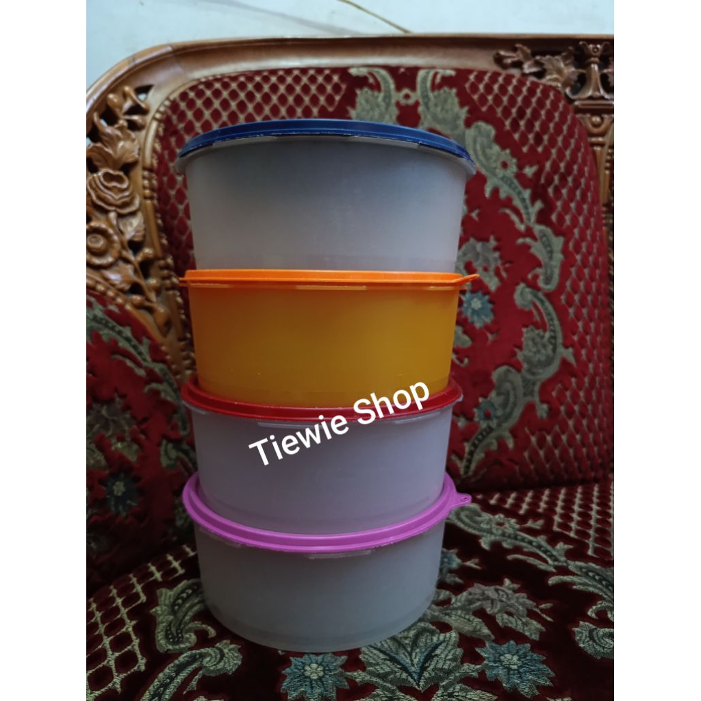Toples Deco Canister 2 Liter/ Toples kerupuk/toples Snack/toples cemilan/ toples kue Tupperware Baha