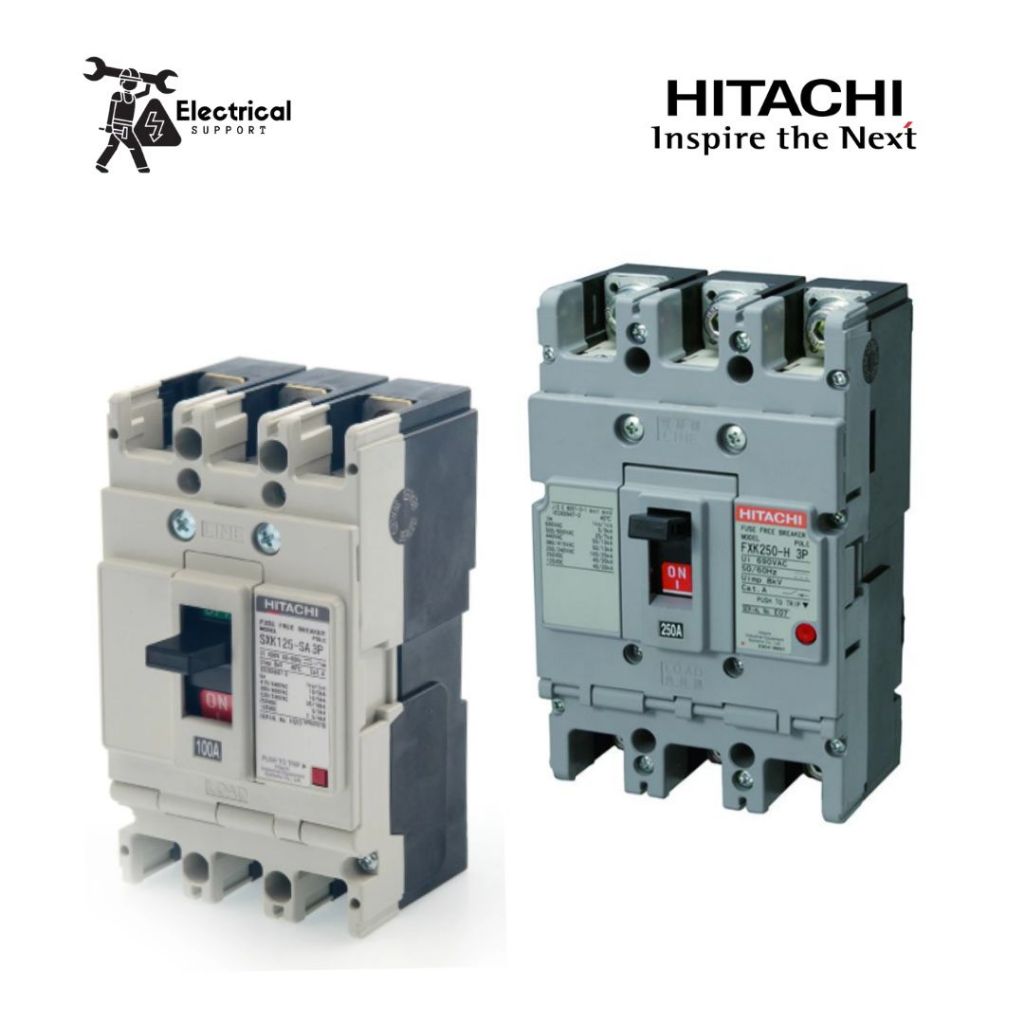 MCCB Hitachi Breaker - S 30 SZ - 3 P - 10 Amper - 30 Amper - 5 kA