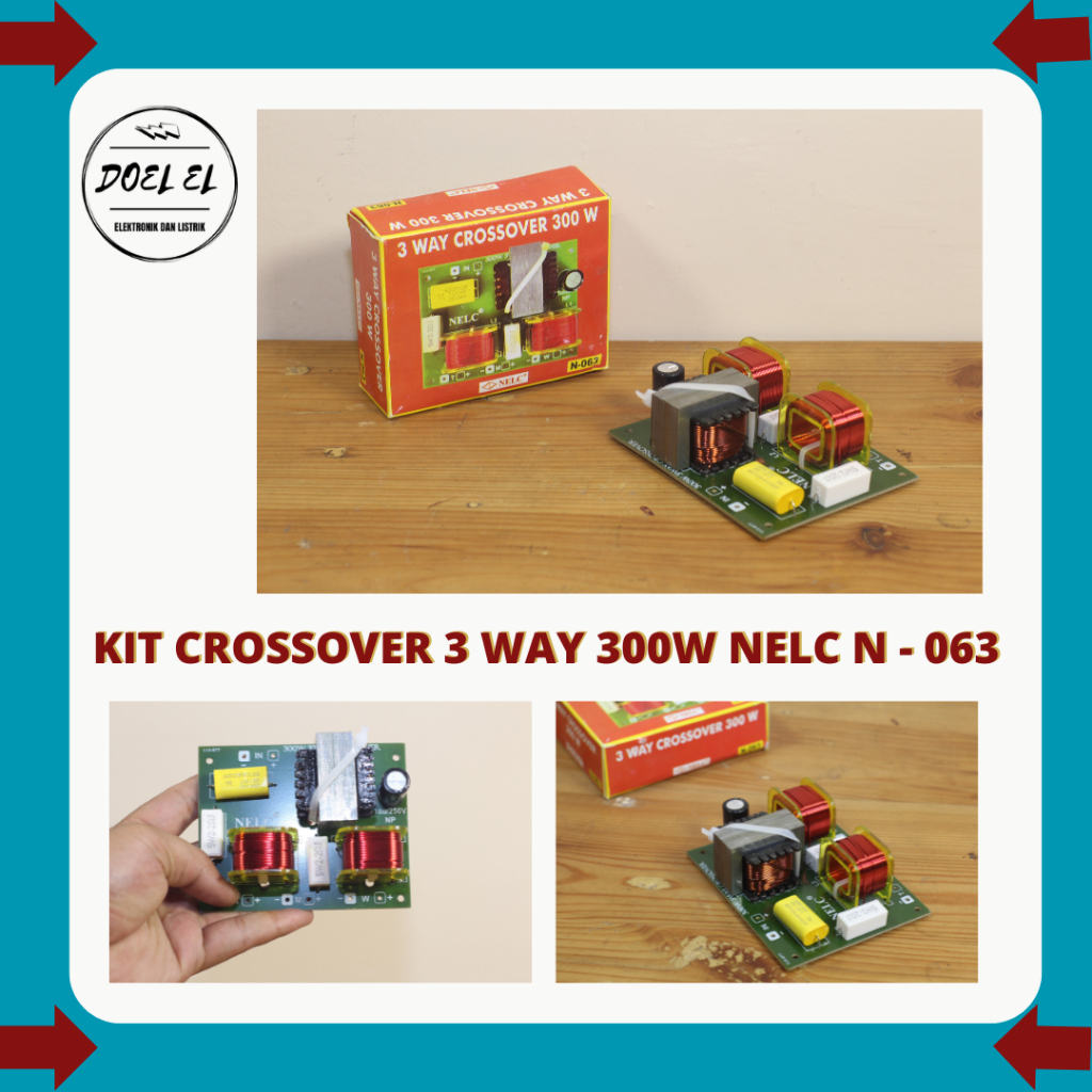 KIT CROSSOVER 3 WAY 300 WATT NELC N - 063 | KIT CROSSOVER NELC N063
