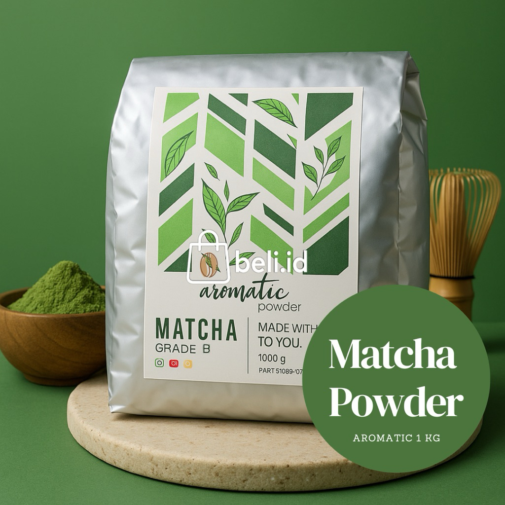 

Aromatic Powder Matcha Organik 1Kg Bubuk Minuman Rasa Maca Minuman Kekinian