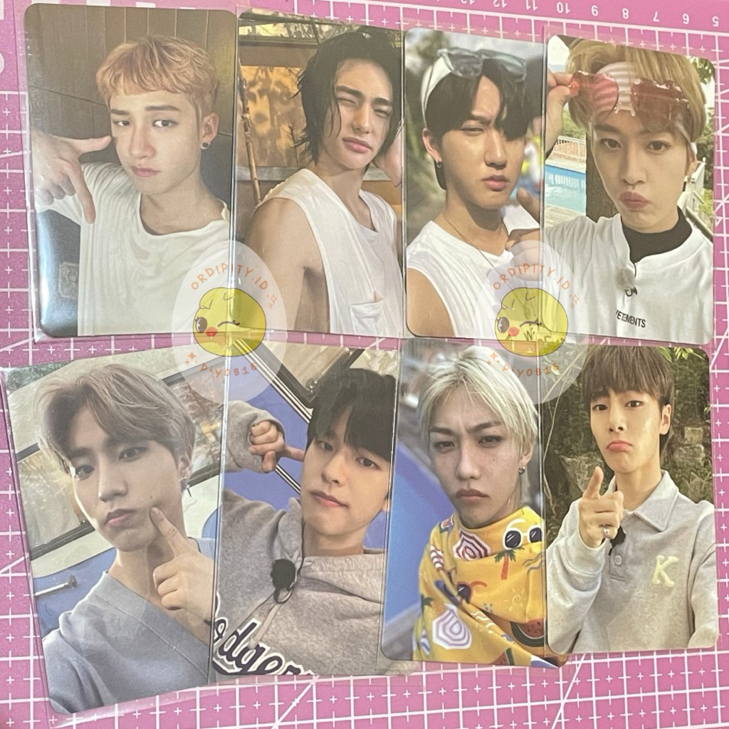 STRAYKIDS NOEASY ALBUM DOUBLE SIDE PHOTOCARD BANGCHAN CHANGBIN HYUNJIN LEE KNOW HAN JISUNG FELIX IN 