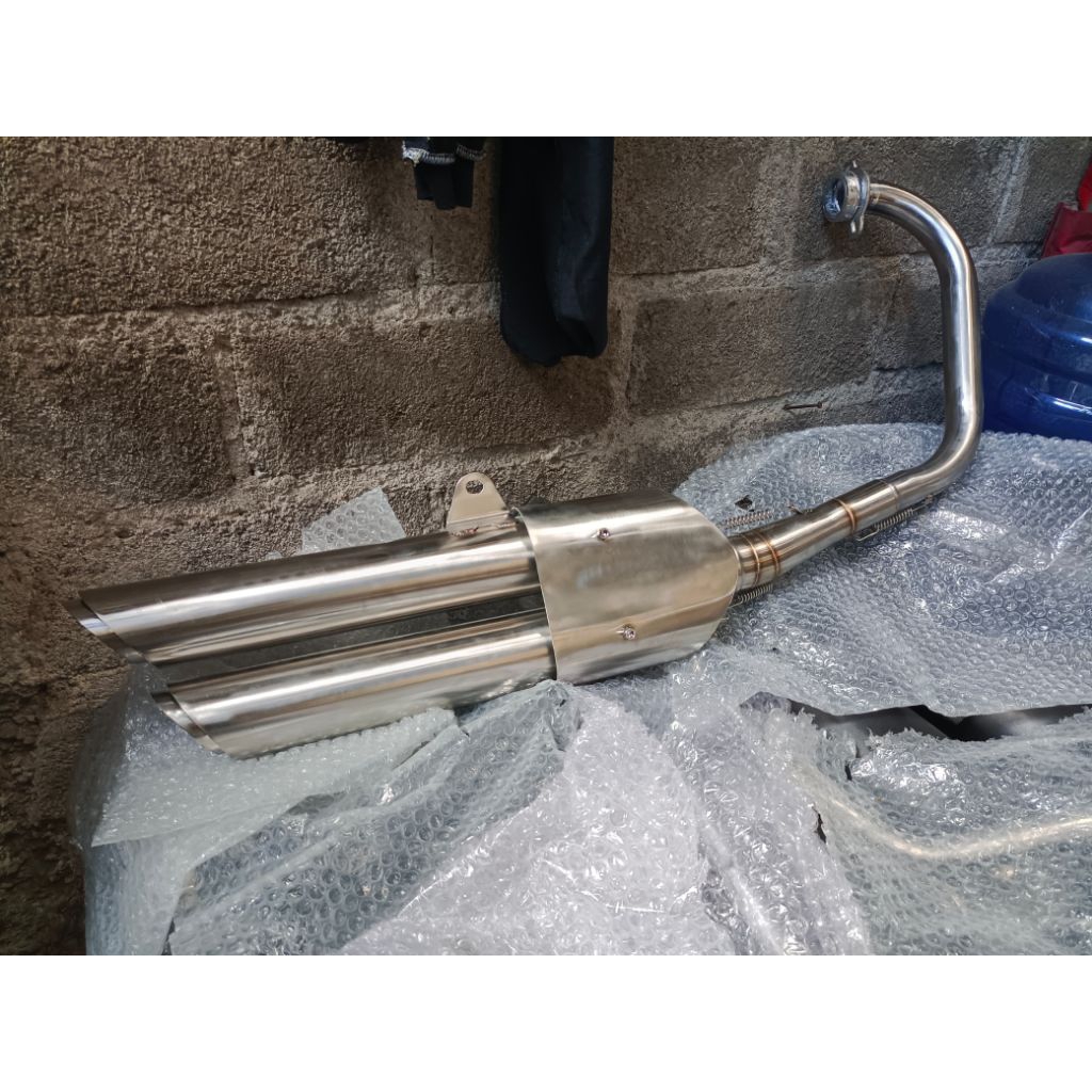 Fullset knalpot japstyle for GL,CB, W175,Scorpio,XSR155,MEGAPRO,TIGER,BENELI,BYSON,TIREV