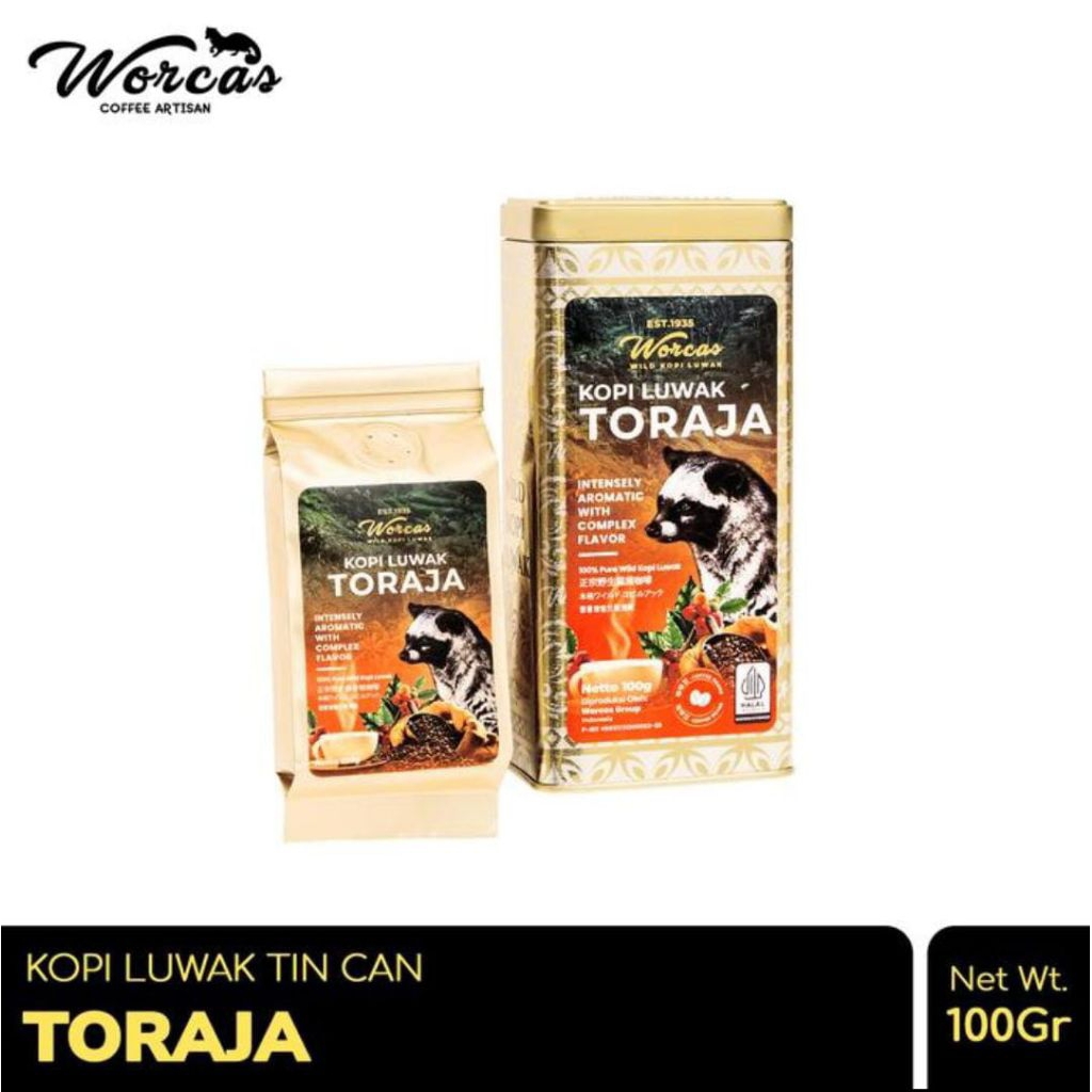 

Worcas Toraja Tin Can 100gr Tin Can