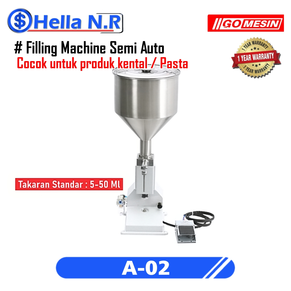 Mesin Filling Cairan Semi Otomatis Gomesin A02