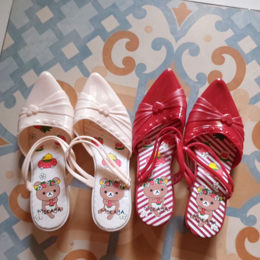 Cuci Gudang Mokaya sandal selop jelly anak defect