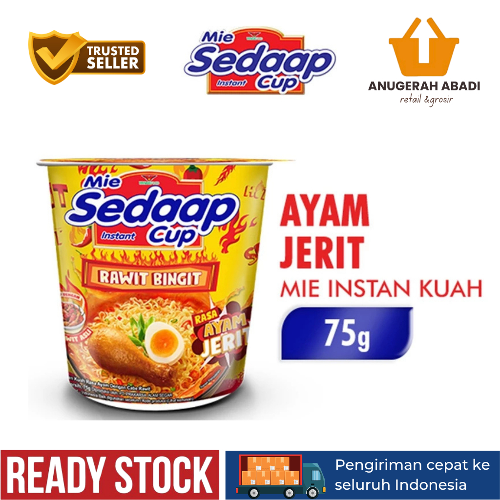 

SEDAAP MIE INSTAN CUP AYAM JERIT 75Gr