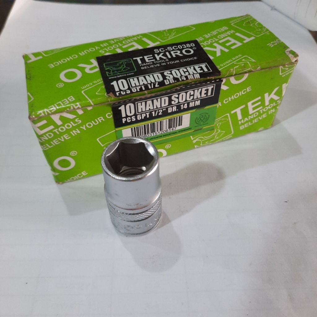 Kunci Sok Tekiro 14mm 6pt 12pt Original / Kunci Hand Socket 14 mm 6 pt arau 12pt