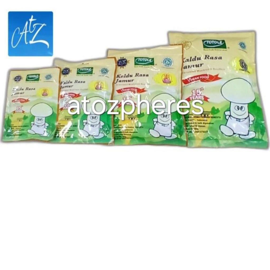 

Bumbu kaldu rasa jamur vege vegan vegetarian halal MUI IKPS TOTOLE Granulated Mushroom Bouillon 40g 80g 200g 400g 1kg