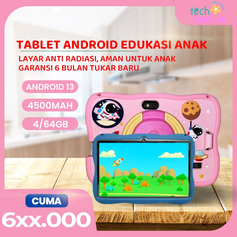 Terlaris TABIVOO Tablet Android Untuk Anak Murah Belajar Edukasi Anti Radiasi RAM 4/64GB