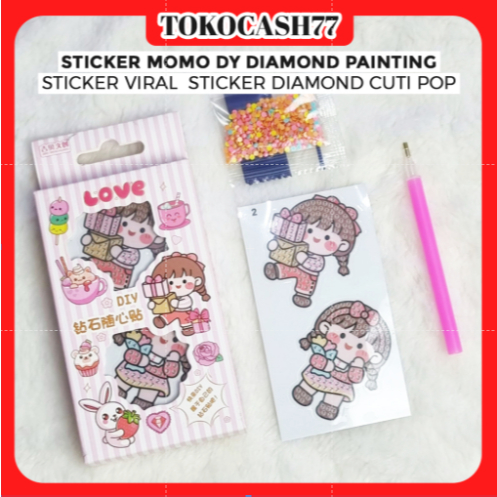 

STICKER MOMO DY DIAMOND PAINTING STICKER VIRAL DIAMOND CUTI POP