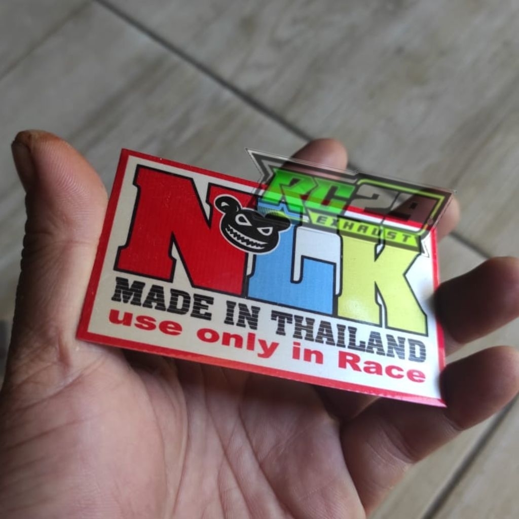 Emblem Merk NLK Knalpot Racing logo knalpot nlk