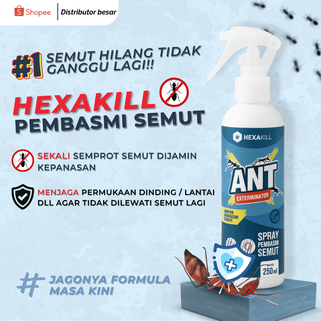 OBAT SEMPROT AMPUH PEMBASMI SEMUT/ SEMPROTAN PEMBASMI SEMUT DAN KOLONINYA/ RACUN SEMUT AMPUH