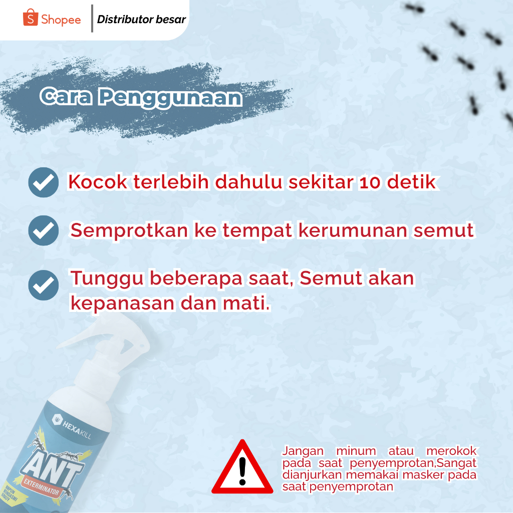 PROMO OBAT SEMPROT AMPUH PEMBASMI SEMUT/ SEMPROTAN PEMBASMI SEMUT DAN KOLONINYA/ RACUN SEMUT AMPUH