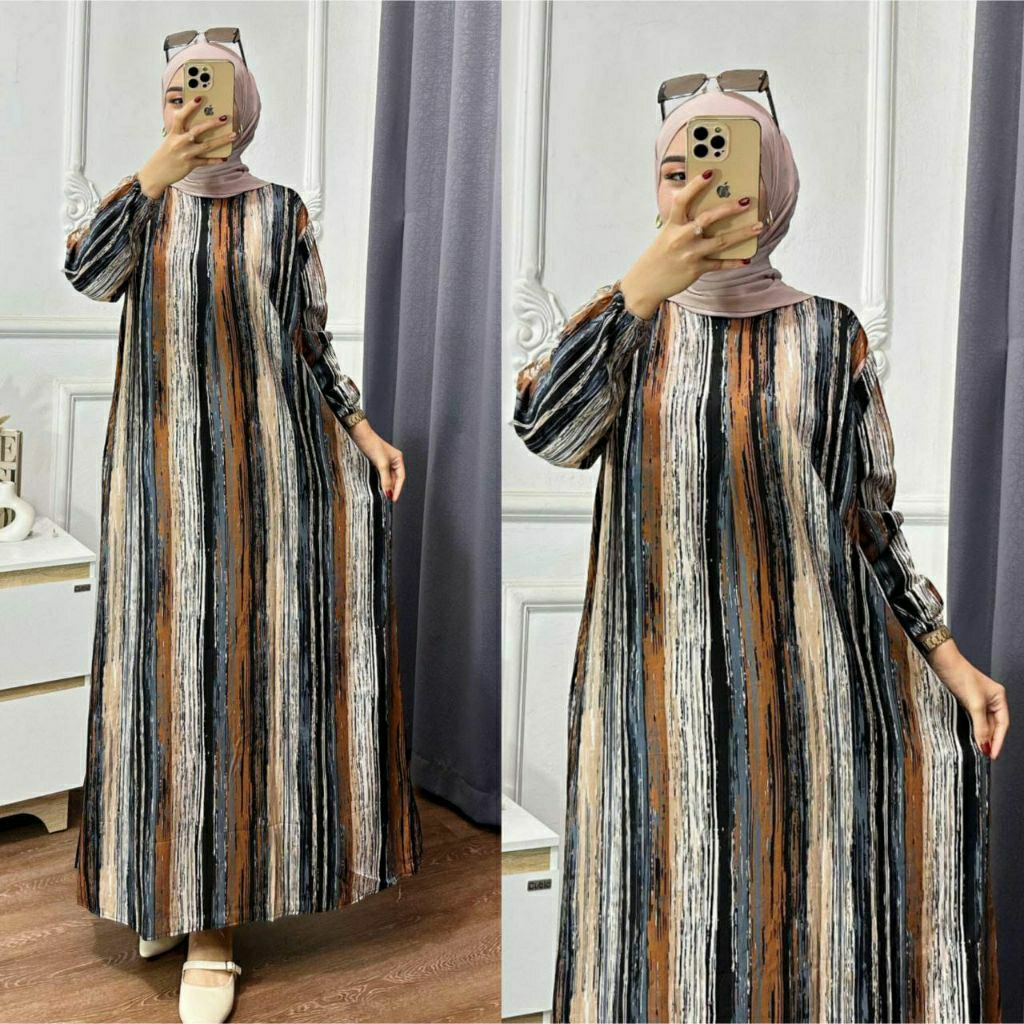 gamis rayon premium ld jumbo homedress rayon halus