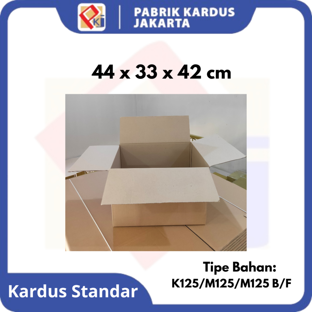 

Karton Box / Kardus / Ukuran 44x33x42cm /Dus besar / Karton Box Packing Polos / Kardus Pindahan