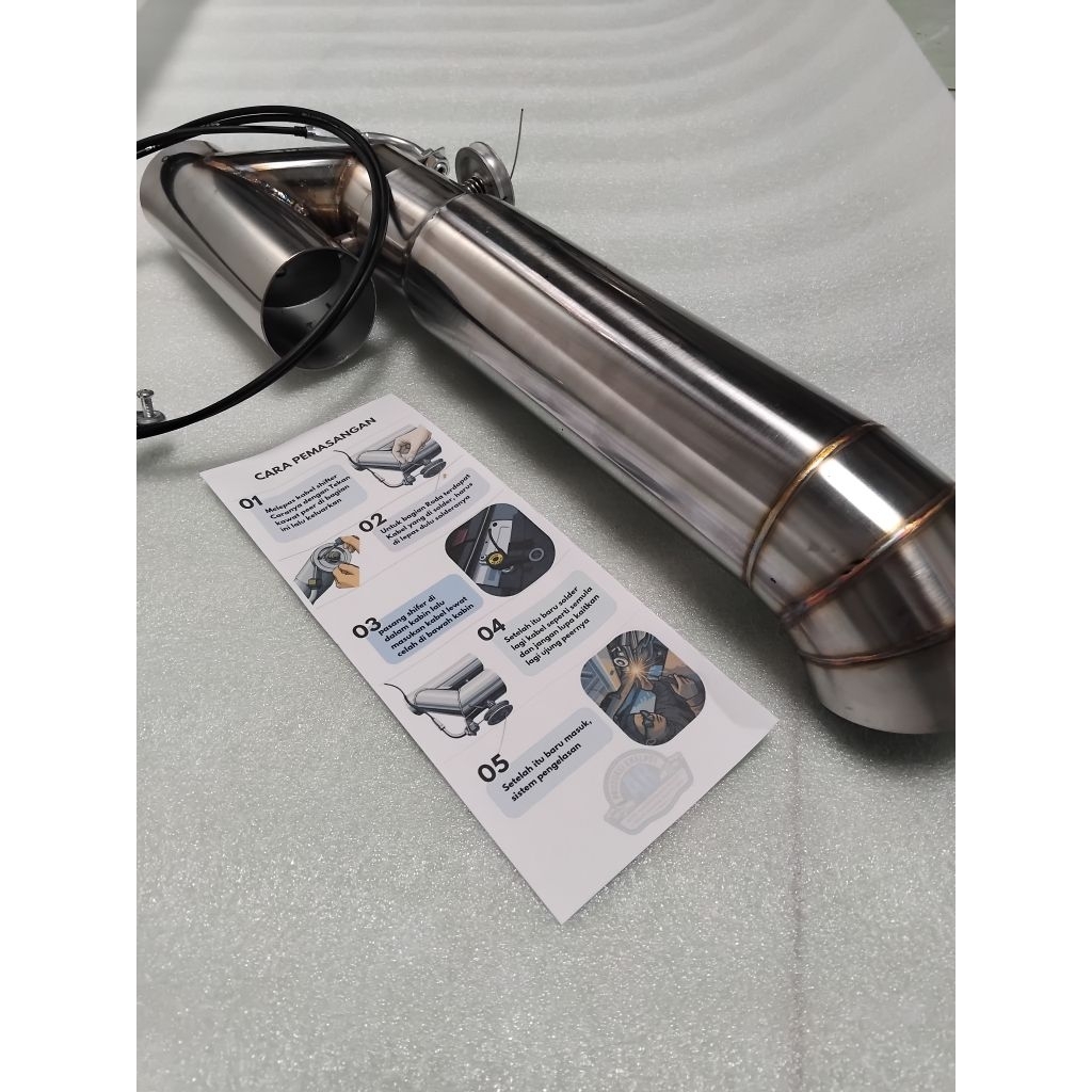 KNALPOT VALVETRONIC 2 SUARA FULLSET PMAKEAN SEMUA JENIS MOBIL