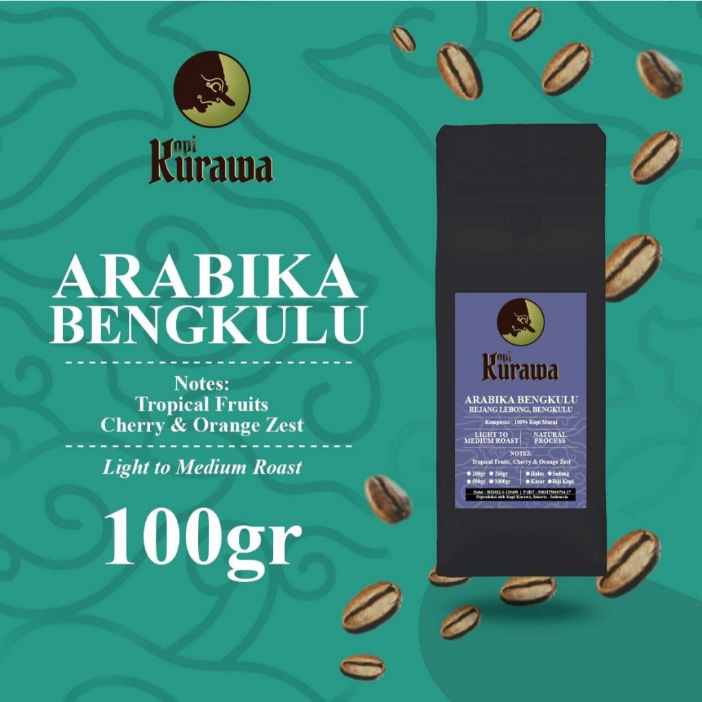 

Kopi Arabika Bengkulu 100gr Sumatera Coffee Bean Espresso Bubuk Biji 100 gr Blend Coffee Shop Cafe Kopi Susu