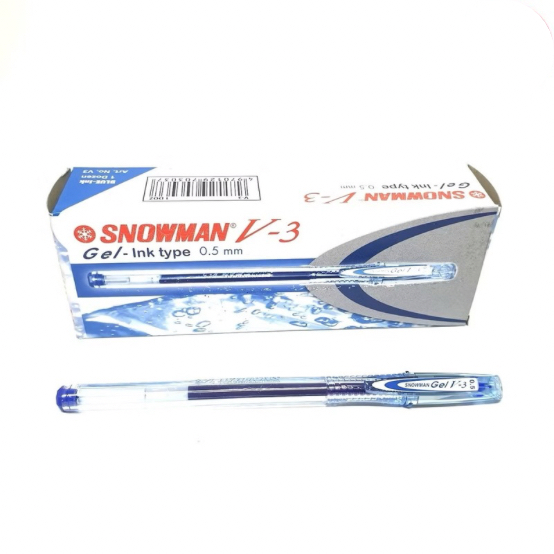 

SNOWMAN V-3 WARNA HITAM/BIRU 1 PACK ISI 12 PCS