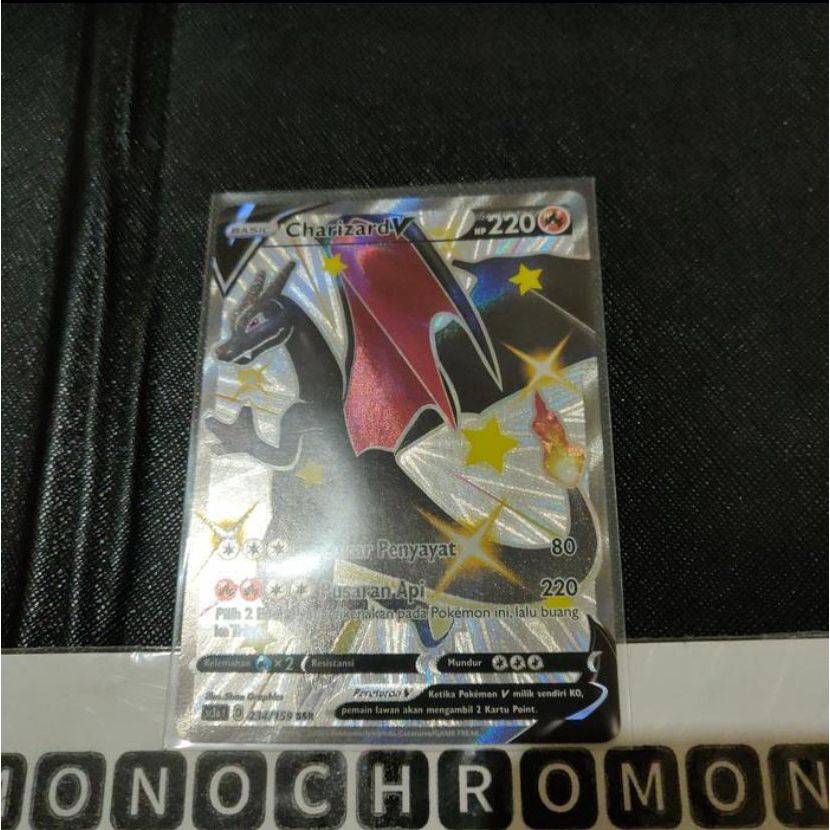 Kartu Pokemon TCG ID Set 7 SC3A Charizard V Shiny SSR Indonesia