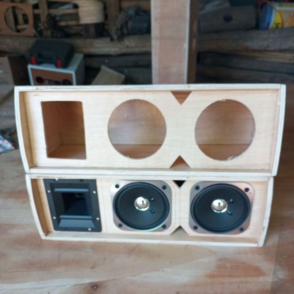 Box speaker column 4 inch dobel plus tweeter ax 65