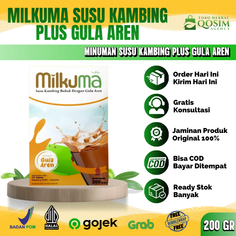 

Milkuma Susu Kambing Plus Gula Aren Solusi Tulang Keropos & Osteoporosis