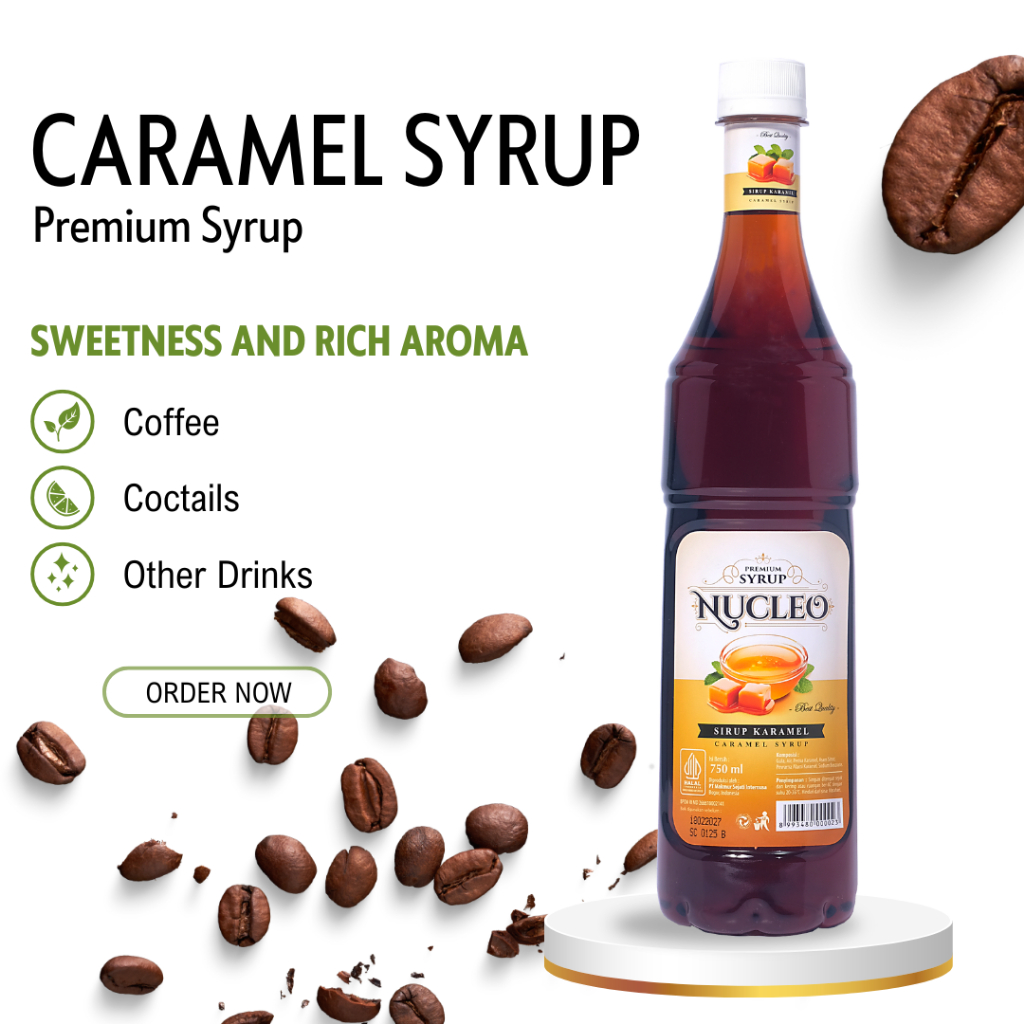 

Nucleo Premium Syrup Caramer (Sirup Caramel untuk Kopi/Susu)