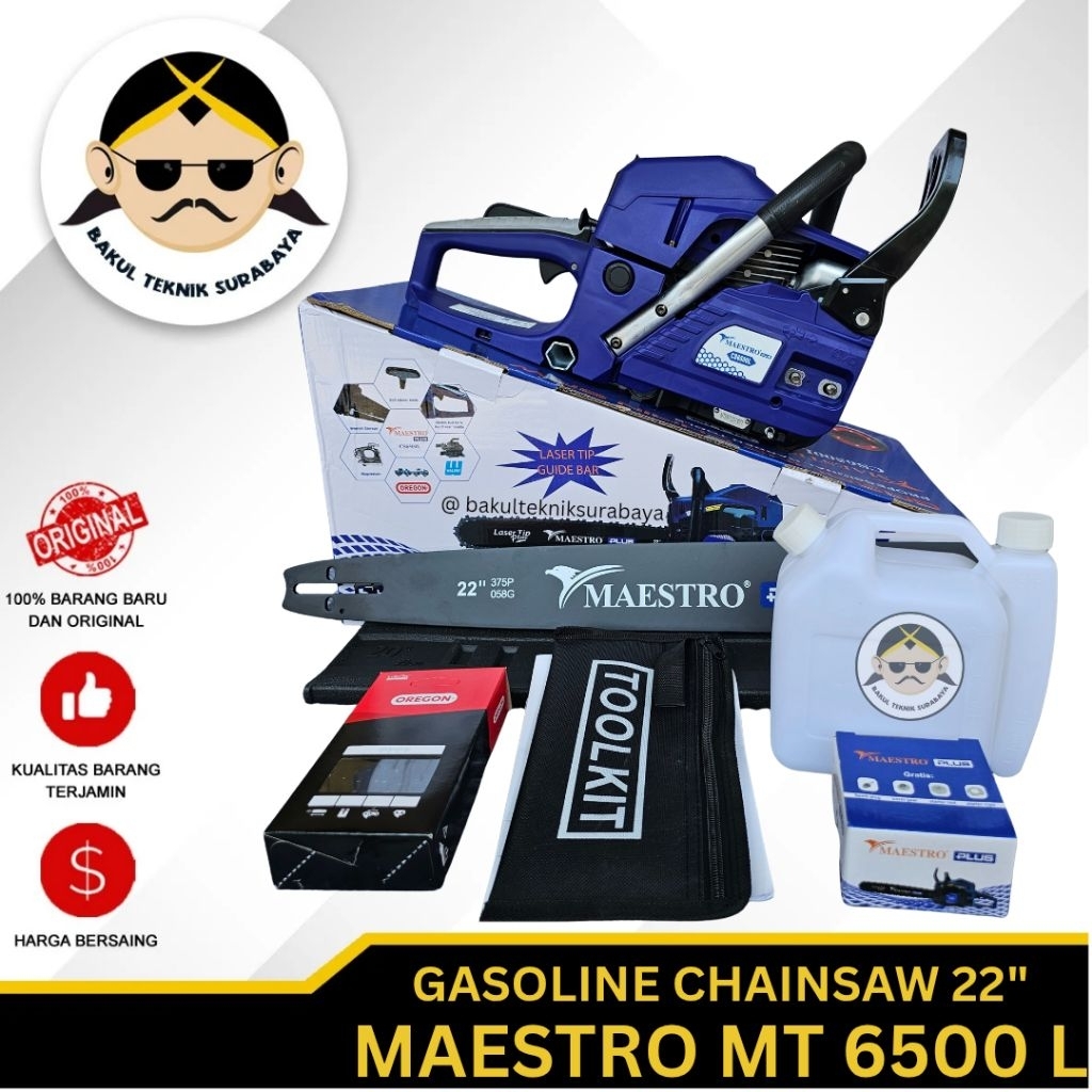 Gergaji Mesin Chainsaw / Senso Mini 22" MAESTRO CS 6500 L