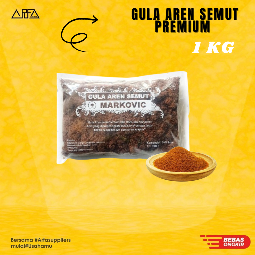 

Gula Aren Semut Premium Markovic 1 kg