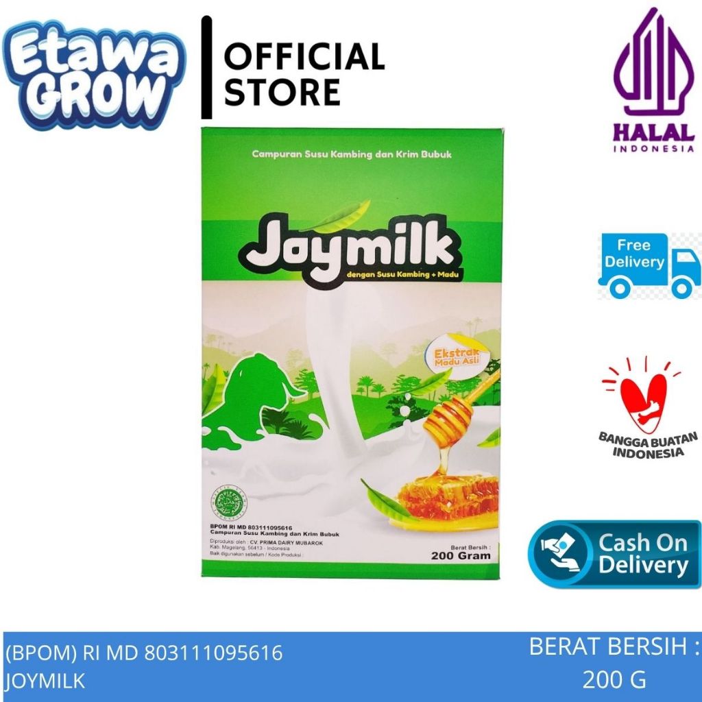 

Joymilk Campuran Susu Kambing Dan Krim Bubuk Plus Ekstrak Madu Asli Kemasan 200gr