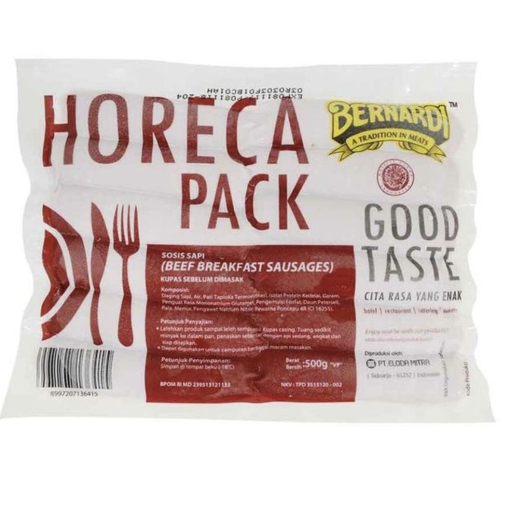 

SOSIS BERNARDI HORECA PACK 500G