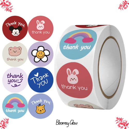 

(Part 1) Sticker Tempel Thank You 500 PCS Stiker Tempel Ucapan Terima Kasih ST001