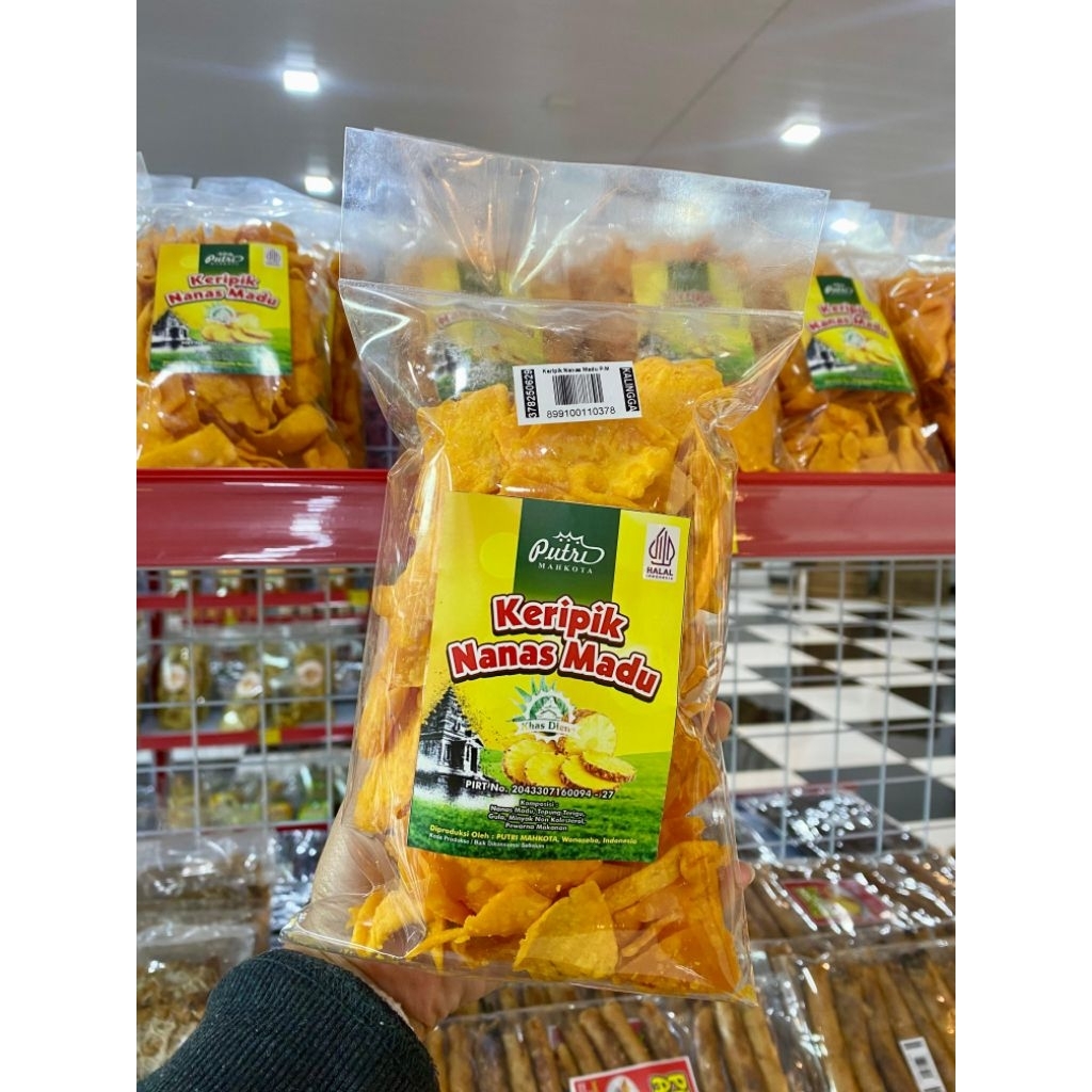 

Keripik Nanas Madu, jajanan khas Dieng, oleh oleh Dieng nanas madu