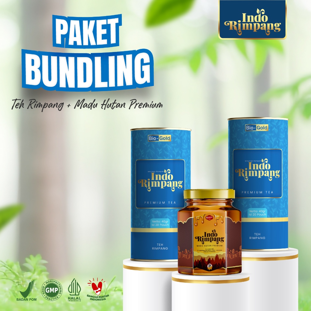 

[Paket Bundling] Teh Indo Rimpang + Madu Indo Rimpang - Teh Celup Herbal Bantu Proses Diet Alami