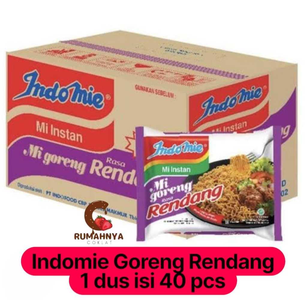 

Indomie Goreng Rendang dus isi 40 bks / Indomie Goreng Rendang 1 Dus