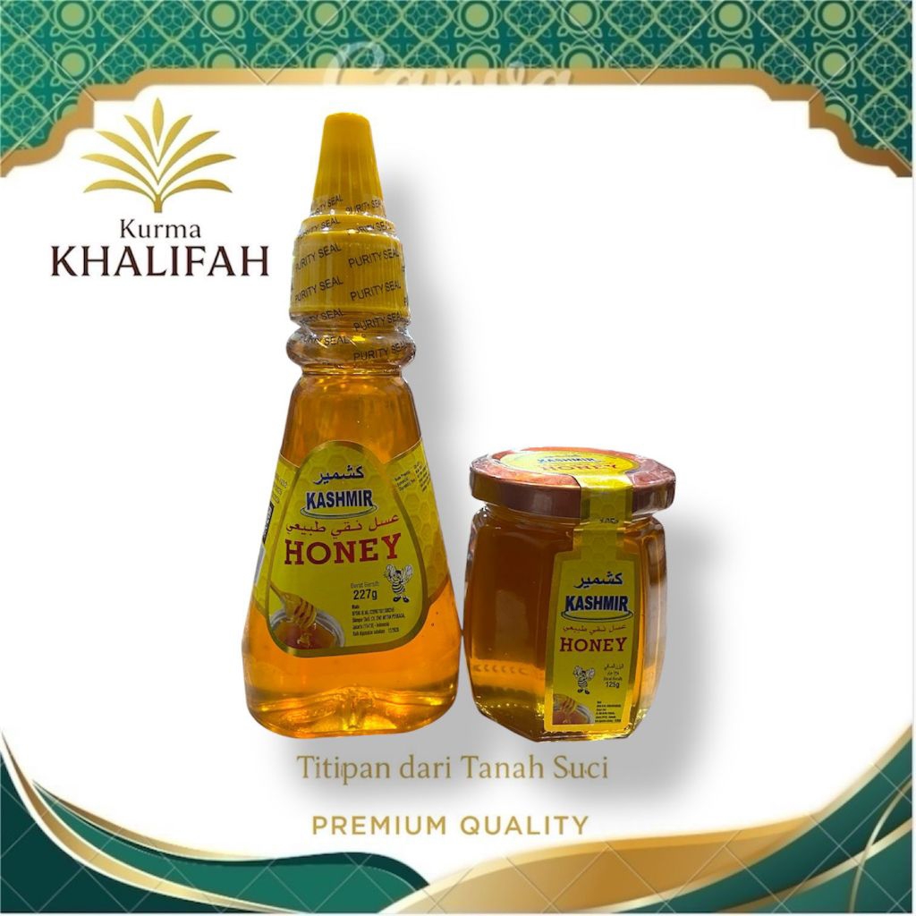 

Madu Kashmir 125Gr Murni | Kashmir Honey Original | Combo Pack Madu Arab Saudi Herbal Syrup Kurma