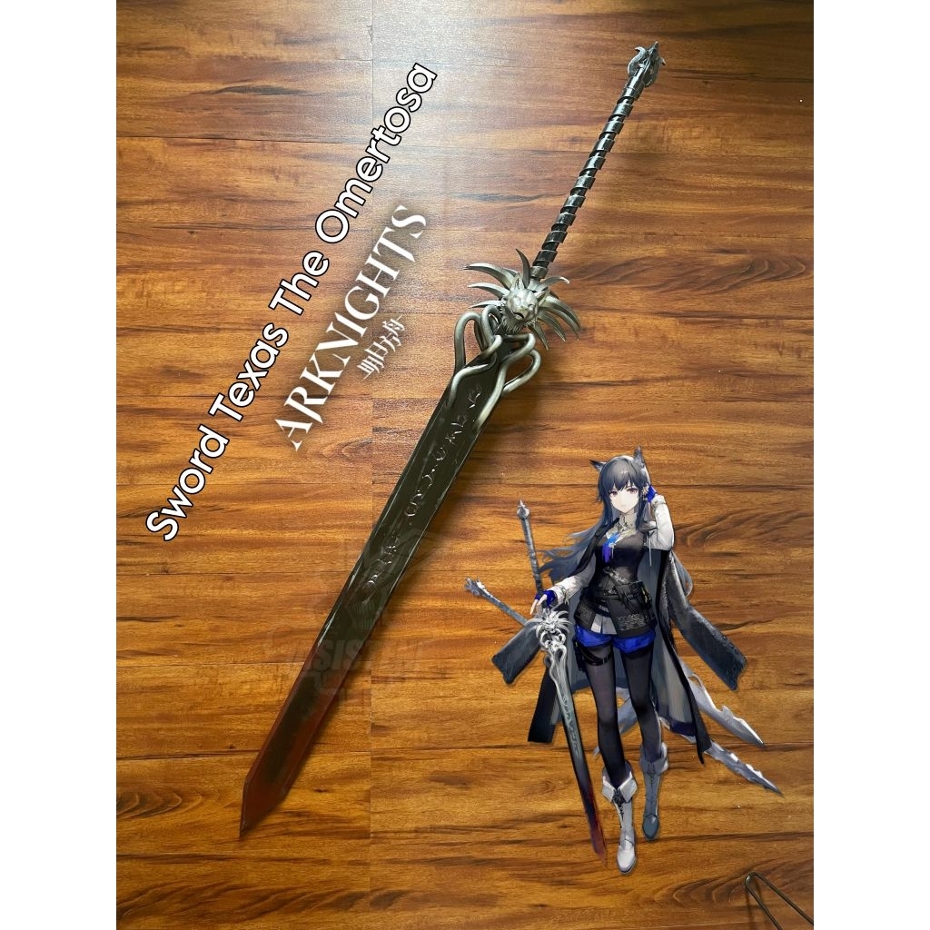 Weapon Cosplay Pedang Sword Texas The Omertosa dari Arknights