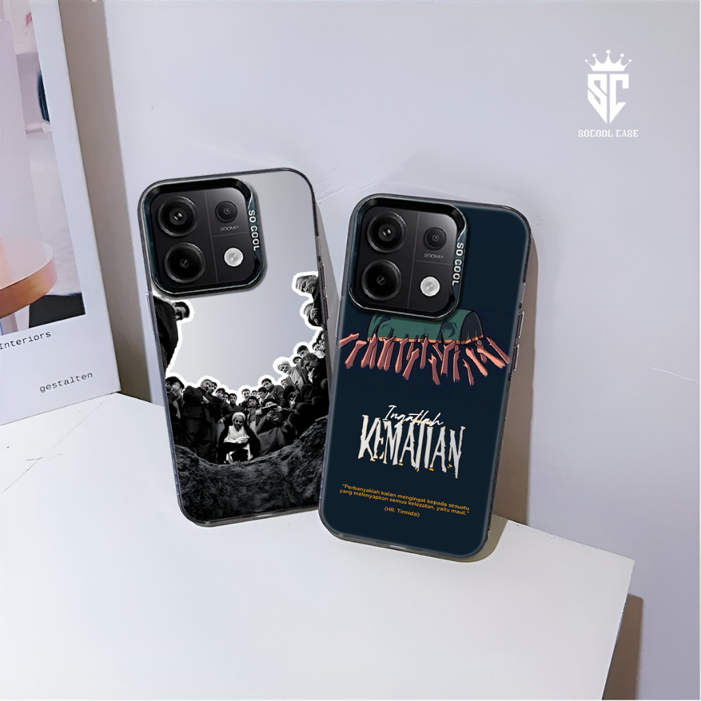 [ICS 167] - Casing Hologram "Kematian" Xiaomi Redmi 13C Matte Premium Hard Case Hybrid IMD Socool Pl