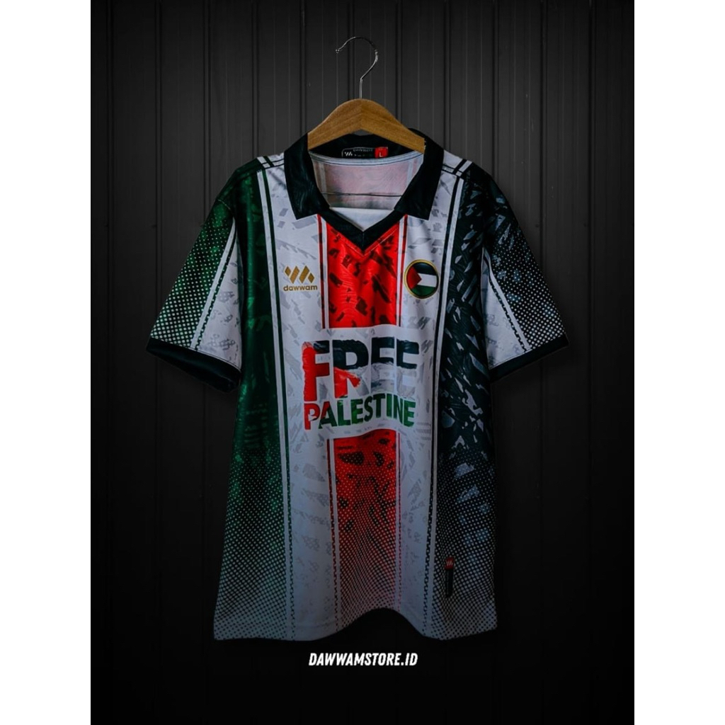 Jersey Palestina 🇵🇸 Premium Terbaru [Bahan EMBOS Topo] | Shopee Indonesia