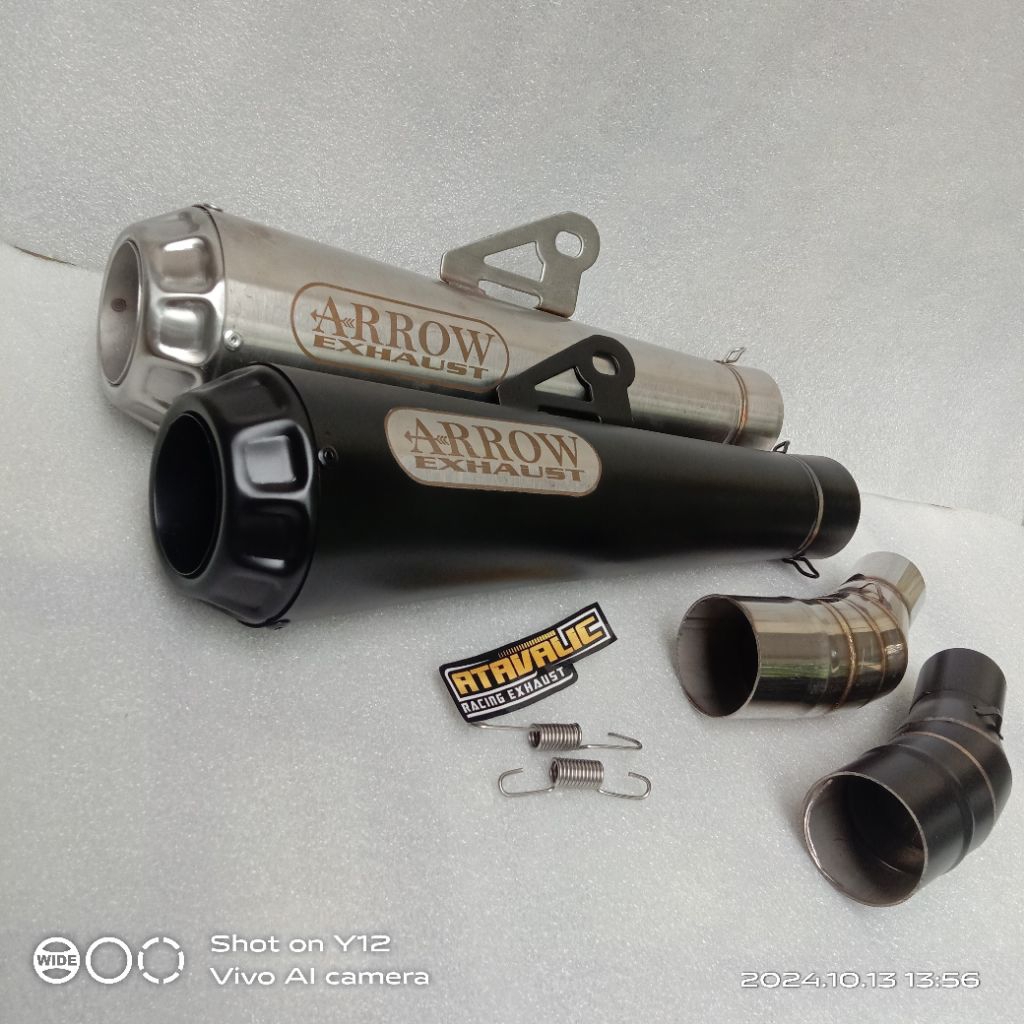 Silencer +Slipon Knalpot Racing Arrow for Kawasaki zx25rr ZX25R eksoz