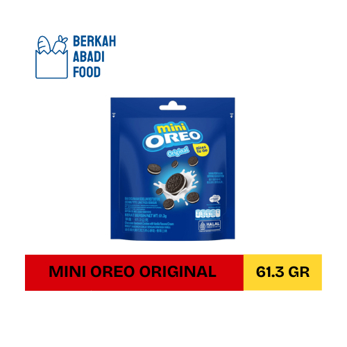 

Mini Oreo Biskuit Original Pouch Pcs 61.3 Gram