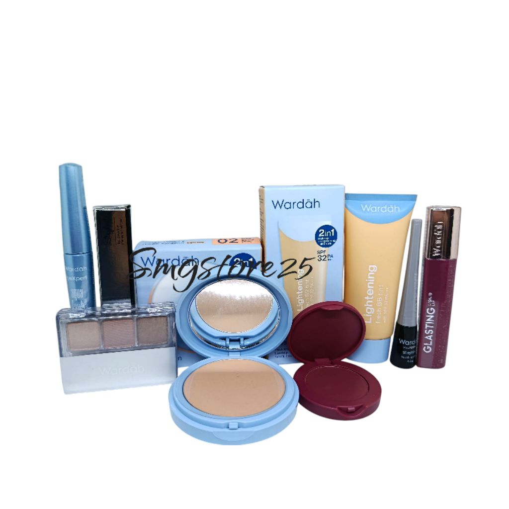 Paket Wardah Lightening seserahan make up lengkap