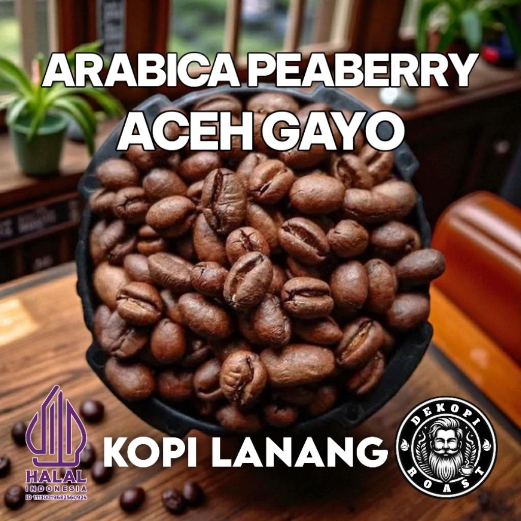 

Biji Bubuk Kopi Arabika Peaberry Aceh Gayo 100gr Strong Enak Mantap
