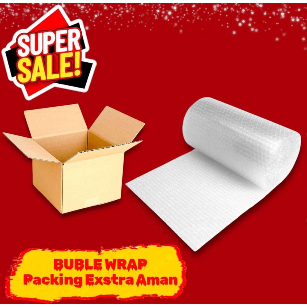 

BUBLE WRAP PACKING EXSTRA TAMBAHAN LEBIH AMAN
