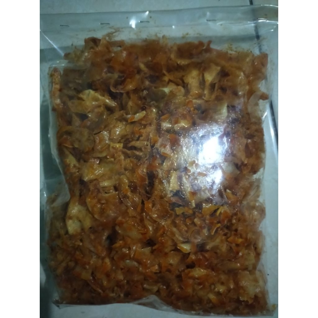 

Kripik Syetan PEDAS GURIH nikmat 500gram